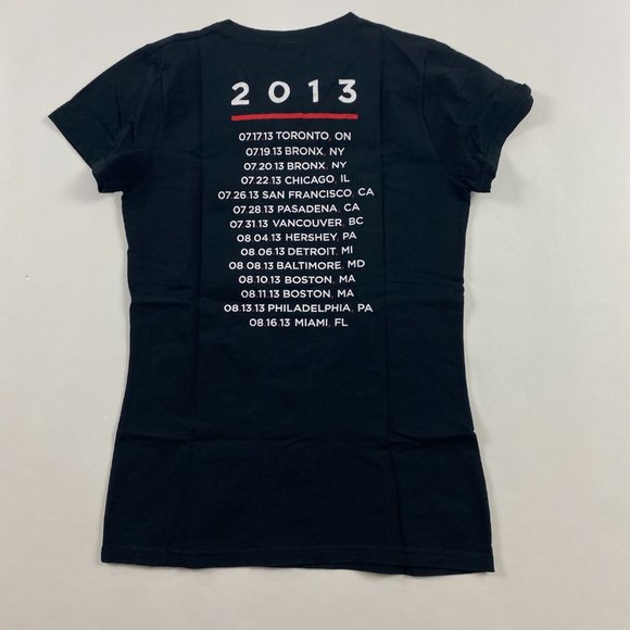 Justin Timberlake Jay Z Legends of Summer '13 Stadium Tour T Shirt Womens Medium - Picture 2 of 7